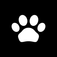 Animal paw icon and pet concept