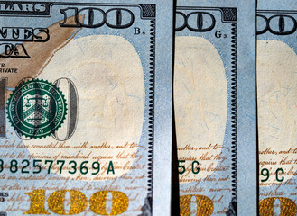 background of 100 dollar bills