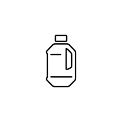 Gallon thin icon isolated on white background, simple line icon for your work.
