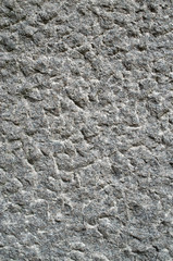 Roughly processed granite closeup