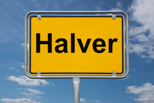 Ortstafel Halver