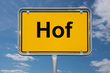 Ortstafel Hof