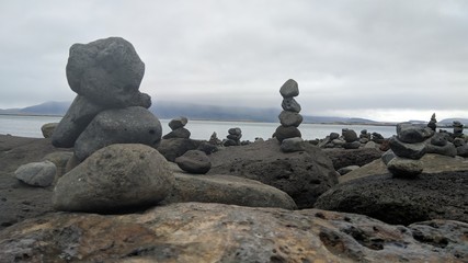 stones on the beach