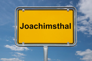 Ortstafel Joachimsthal