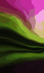 abstract green background with rainbow
