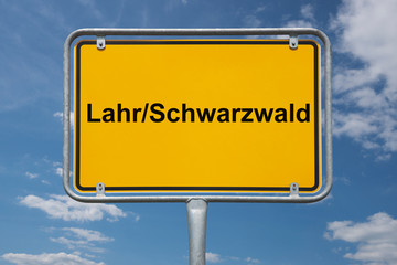 Ortstafel Lahr/Schwarzwald