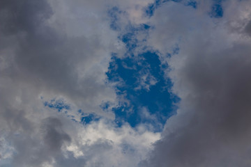 dark storm clouds before rain