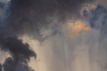 dark storm clouds before rain