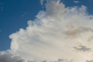 Fototapeta na wymiar Blue sky background with cloud