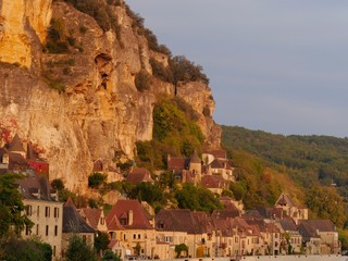 Fototapeta na wymiar La Roque-Gageac in Dordogne, Aquitaine in France