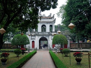 Vietnam, Hanoi, Van Mieu Temple, dedicated to Confusius, build in 1070