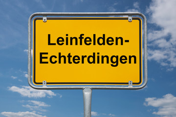 Ortstafel Leinfelden-Echterdingen