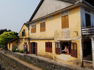 Fototapeta na wymiar Vietnam, Quang Nam Province, Hoi An City, Old City listed at World Heritage site by Unesco, Houses