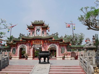 Vietnam, Quang Nam Province, Hoi An City, Old City listed at World Heritage site by Unesco, Assembly Hall of the Hainan Chinese Congregation, Phuoc Kien Pagoda