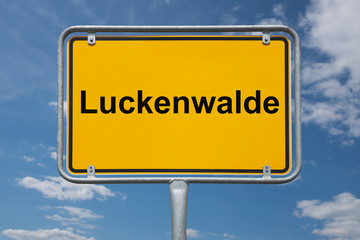 Ortstafel Luckenwalde