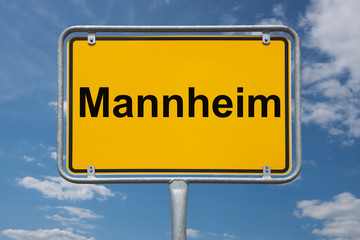 Ortstafel Mannheim