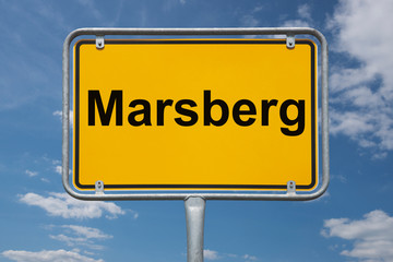 Fototapeta premium Ortstafel Marsberg