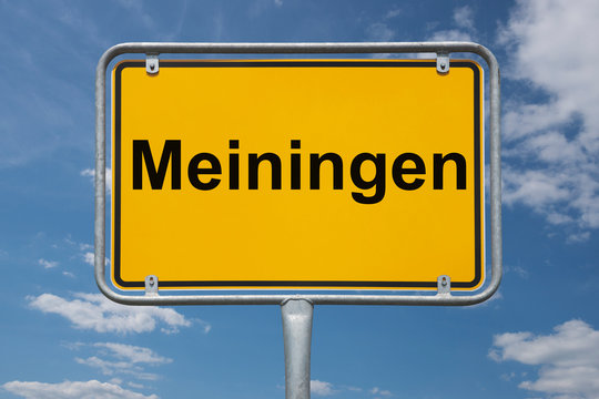 Ortstafel Meiningen