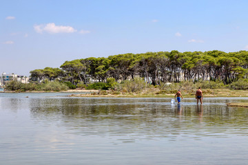 Rabbit Island (Isola dei Conigli) in Porto Cesareo, Lecce, Salento, Puglia, Italy
