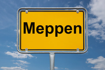 Obraz premium Ortstafel Meppen