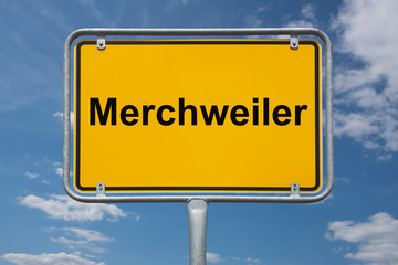 Ortstafel Merchweiler