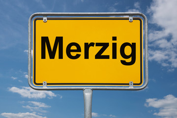 Ortstafel Merzig