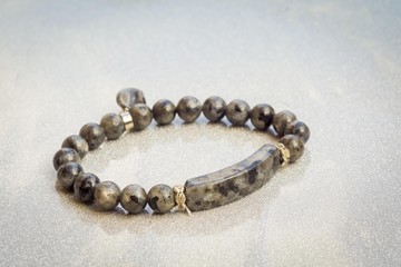 Labradorite beaded bracelet