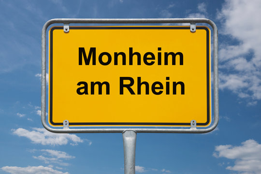Ortstafel Monheim am Rhein