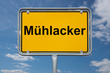 Ortstafel Mühlacker