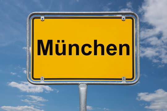 Ortstafel M&uuml;nchen