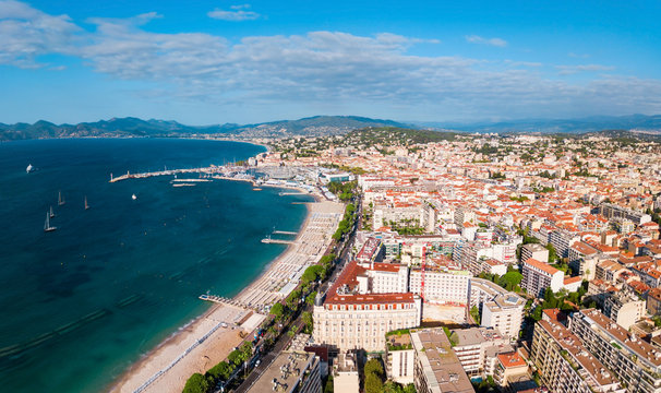 Cannes aerial panoramic view, France © saiko3p