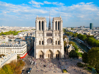 Notre Dame de Paris, France - obrazy, fototapety, plakaty