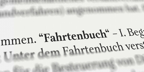 Fahrtenbuch im Lexikon