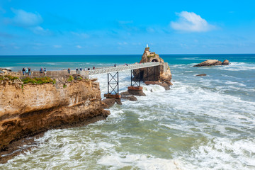 Virgin Rock in Biarritz, France