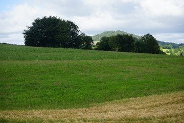 die Wasserkuppe in der Röhn Landschaft