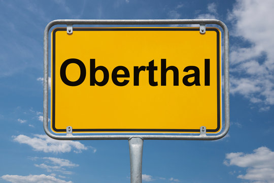 Ortstafel Oberthal
