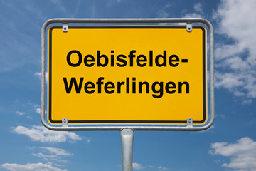 Ortstafel Oebisfelde-Weferlingen