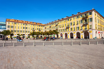 Fototapeta na wymiar Place Garibaldi square in Nice