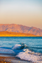 Oman sunrise in a fishing village