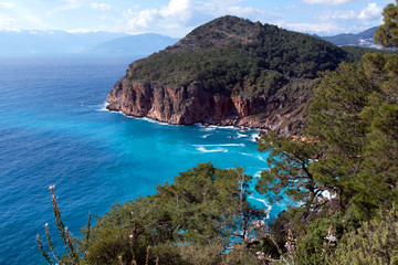 beautiful bay on the sea