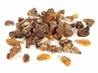 Brown Incense on white Background - isolated