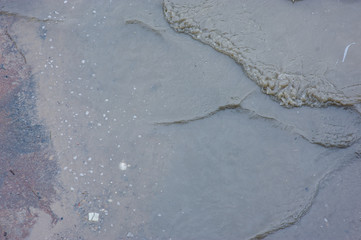 
Dirty water that flows into the river Causing water pollution