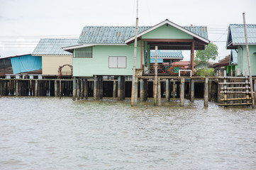 A fishing village on the sea