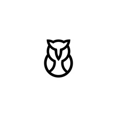 simple owl logo