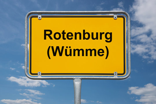 Ortstafel Rotenburg (W&uuml;mme)