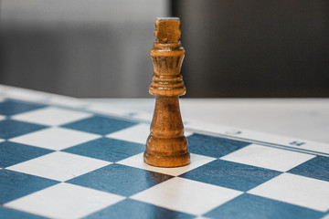 chessman king on a chessboard