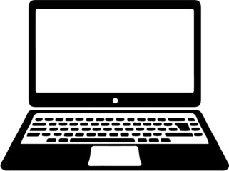 laptop vector on white background