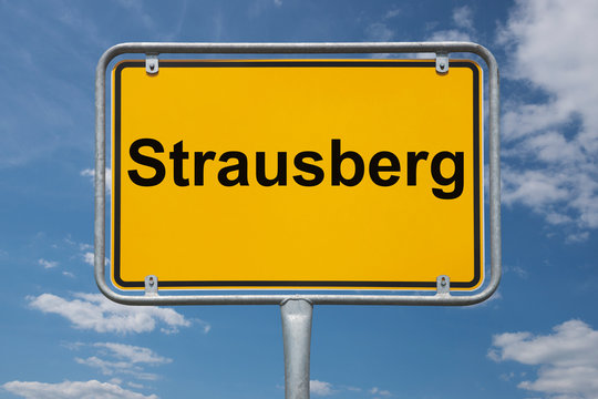 Ortstafel Strausberg