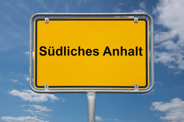 Ortstafel Südliches Anhalt