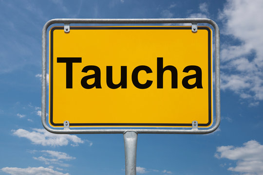 Ortstafel Taucha
